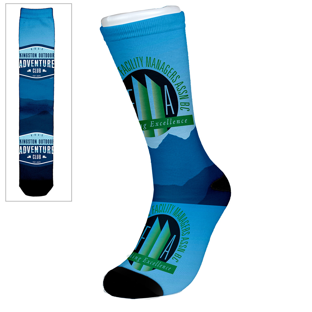 “Thames” Dye Sublimated Dress Socks (Pair)